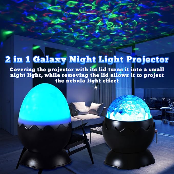 Galaxy Projector, Light Projector, Night Light Projector with Remote Control, Galaxy Light Projector, for Kids Adults, Bedroom, Home Theater, Christmas, Birthdays (Black)