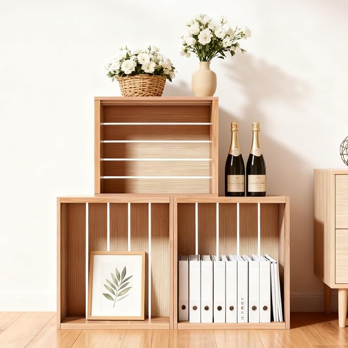Wooden Crates for Storage - Versatile Pine Box for Home Decor, and Organizing Closets,Vinyl Records, Gifts,Souvenirs, or Farm Produce.Sturdy, Smooth & Elegant,Diy-Friendly with Rustic Charm (1)