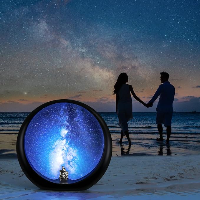 mamre Galaxy Space Nightsky Light Unique Anniversary Birthday Valentine’s Day Christmas Gift for Him/Her Snuggle Lovers Sitting Under The Milky Way