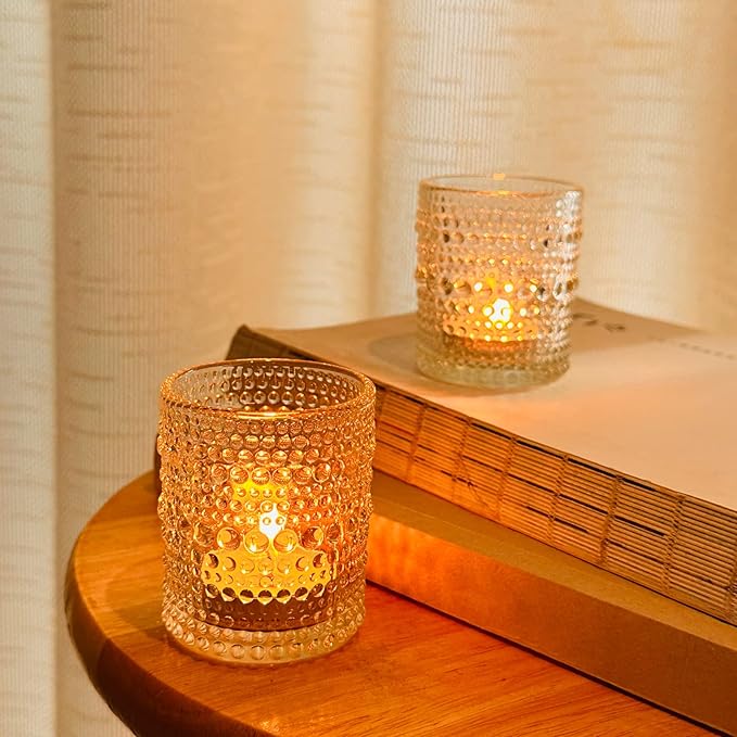 72pcs Votive Candle Holders - Wedding Decor, Clear Glass DIY Wax Filling Votives Candle Holders, Tea Light Candle Holder for Birthday Home Table Decoration（Clear,72）
