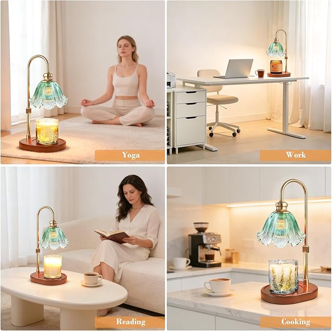 Banbanda Candle Warmer Lamp with Timer: Mothers Day Gifts,Birthday Gifts for Women, House Warming Gifts New Home Decor – Height Adjustable Candle Lamp