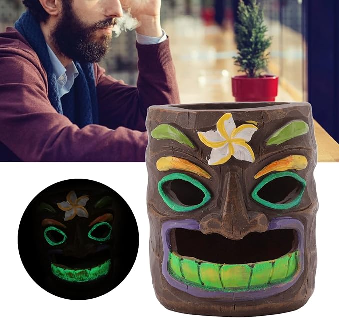 Grimace Pen Holder, Resin Ashtray Cigarette Ash Tray, Pencil Holder Makeup Organizer for Desk Office Home Decor