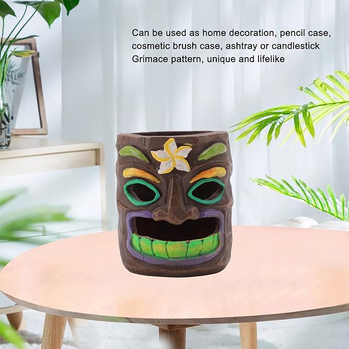 Grimace Pen Holder, Resin Ashtray Cigarette Ash Tray, Pencil Holder Makeup Organizer for Desk Office Home Decor