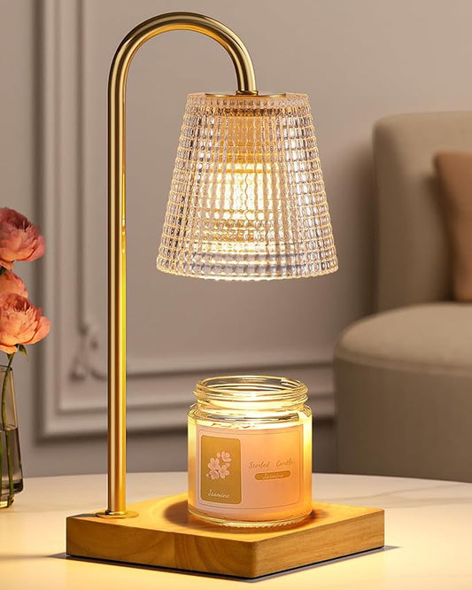 Hong-in Candle Warmer Lamp with Timer Dimmer,Birthday Gifts for Women Mom Sister,House Warming Gifts New Home Room Decor,Vintage Wax Warmer for Scented Wax Jar Candles