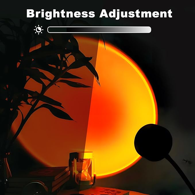 Sunset Lamp Projector, Sunset Light with 16 Colors Changing Projector LED Lights Floor Lamp Room Decor Night Light for Party Bedroom Decor, 360 Degree Rotating Rainbow Sunlight Lamp