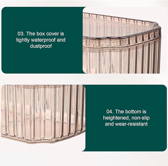 Cosmetic Case Jewelry Box Makeup Case Organizer - Stackable Removable 3 Layer Jewelry Display Case for Rings Bracelets Necklaces
