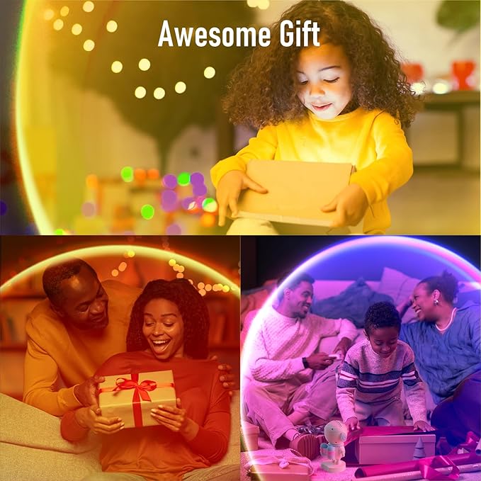 XEBKOR Sunset Lamp Projector,LED Light Lamp Set for Room