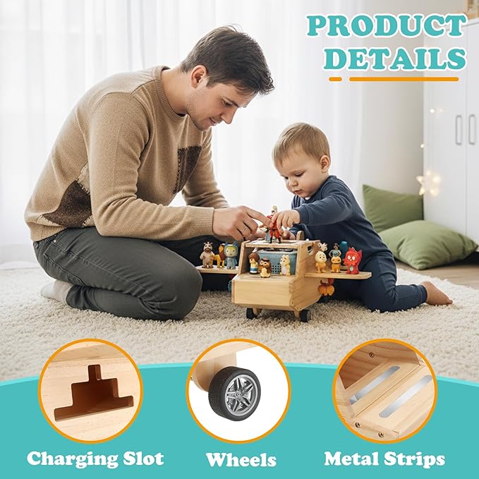Airplane for Tonies Box Organizer Magnetic Shelf Storage, Compatible with Toniebox 1/2 Player Tonies Figures Characters for Children, Display Collection 20~30 Characters