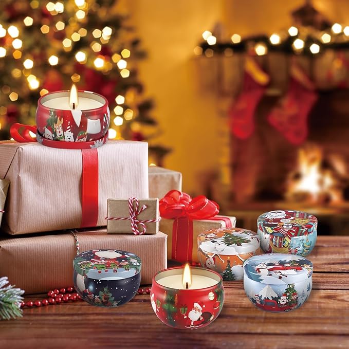 WPONSZU 16Pack Christmas Scented Candles,Candvent Calendar 2025, Gift Set 2.5oz Strong Fragrance Aromatherapy Candles,Portable Travel Tin Jar Candles Gifts for Home Scented Decoration Valentine'sDay