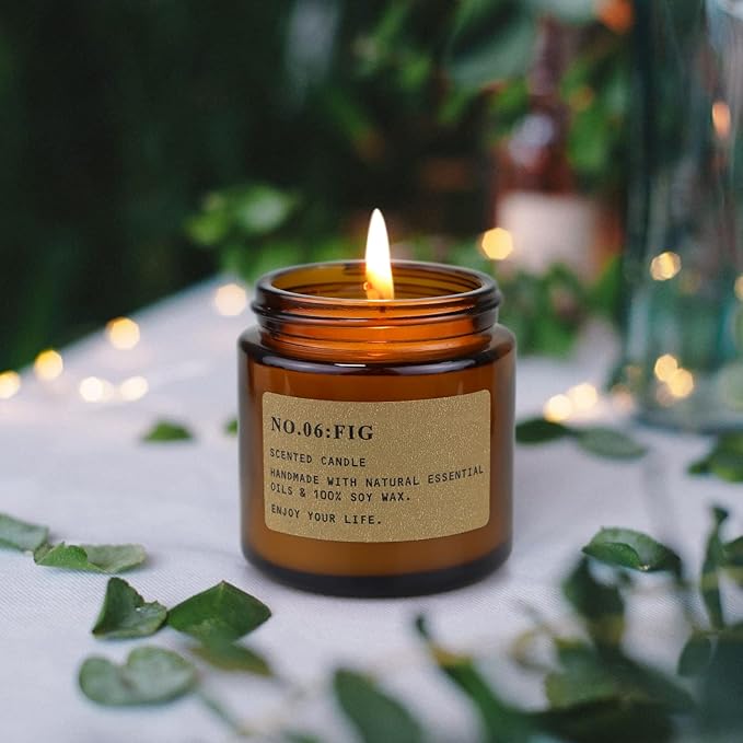 MOULENGGU 6 Pack Candles for Home Scented Aromatherapy Candle Gift Set for Women Soy Wax Long Lasting Amber Jar Candles Gift for Birthday Mother's Thanksgiving Day Present