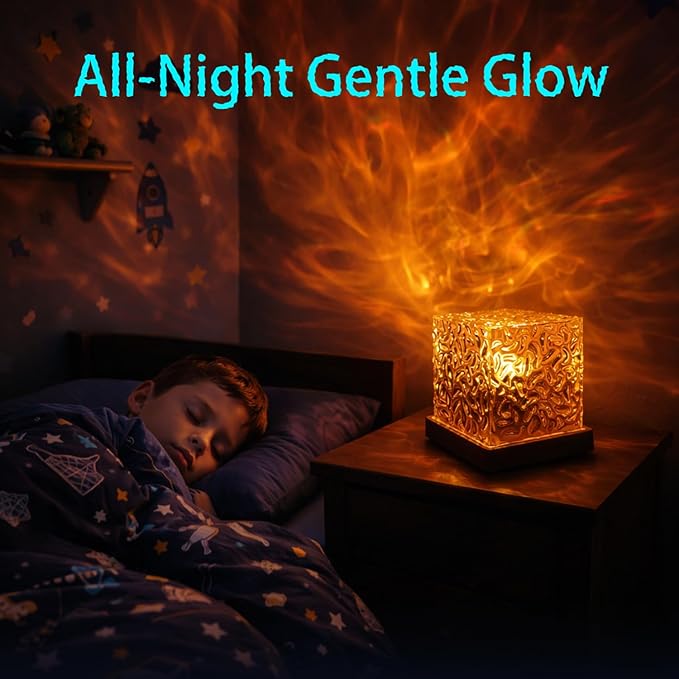 Ocean Wave Projector Light, Ocean Lamp, 16 Colors with Controller, Night Light for Kids and Adults, Gift for Birthday and Festival, for Room Decoration and Lighting (Ocean Wave)