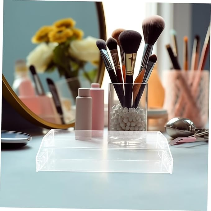 PRETYZOOM Display Stand for Perfume and Makeup Multi Organizer for Dresser Clear Storage for Space-saving Design