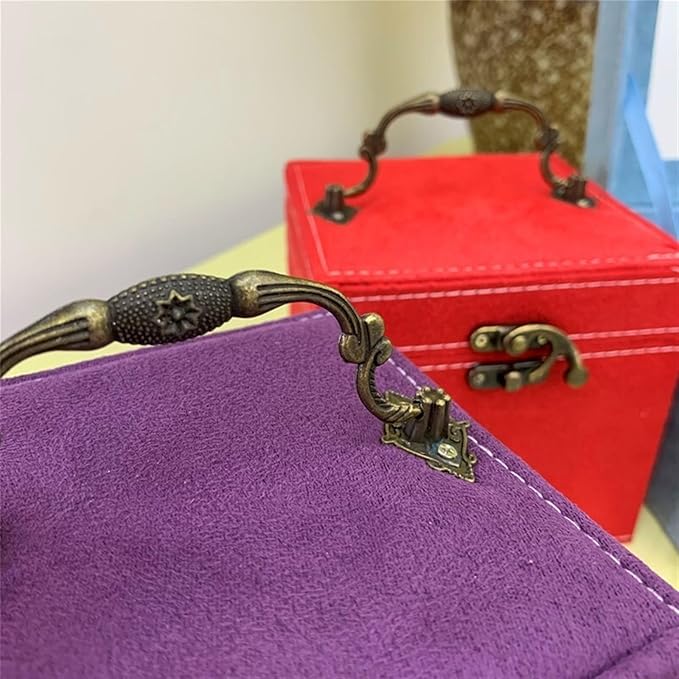 Makeup Organizer Jewelry Storage Box Jewelry Box Simple Storage Box Multi Functional Jewelry Box Three Layer Jewelry Box Storage Box (Color : G, Size : 4.7 * 4.7 * 4.7in)