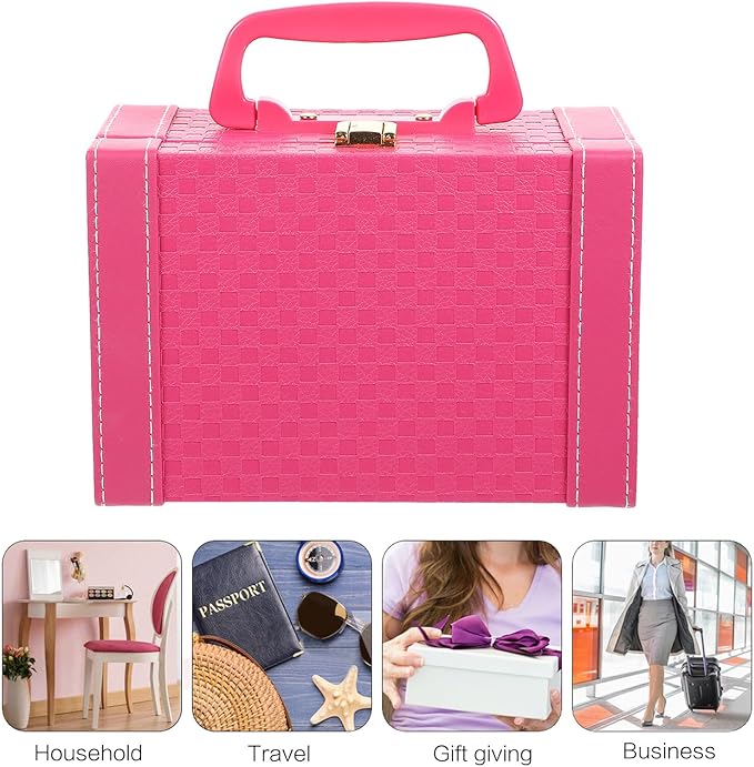 Princess Jewelry Box with Music Function Pink Jewelry Storage Organizer and Makeup Storage Case and Organizer for Home Use