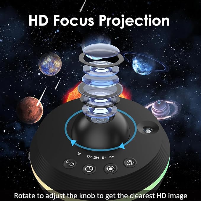 Galaxy Projector for Bedroom,Planetarium Star Projector with 4K Replaceable 13 Galaxy Discs,HD Image Large Projection Area,Starry Sky Night Light for Kids Adults Ceiling Home Theater Living Room Decor