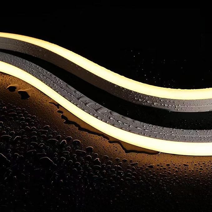 Silicone Soft LED Strip,LED Landscape Lighting,12V Low Voltage Step Light 3000K Warm White Light,IP68 Waterproof Outdoor Landscape Lighting,Suitable for Courtyard Wall Stairs