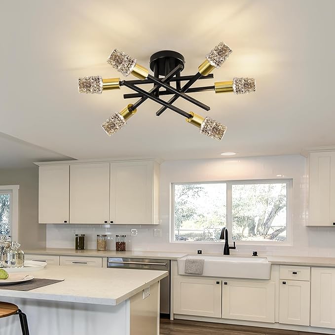 6pcs Acrylic Decorative E26 LED Light Bulbs 5w Equivalent 30 watt, Unique Fancy Light Bulb Warm 3000k,Non-dimmable Lightbulbs for Living Room Dining Room,150 Lumens (B014-Warm-3000k, 6pcs)