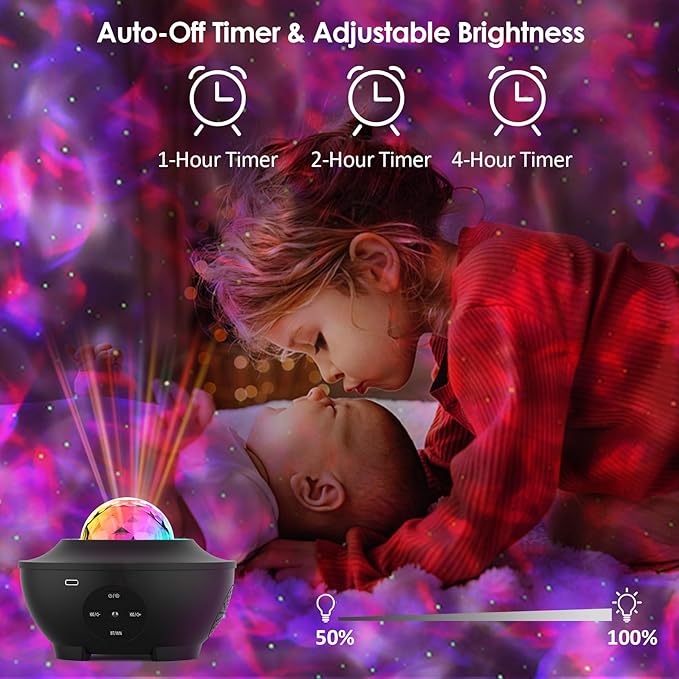 Star Projector,Galaxy Projector for Bedroom,Galaxy Night Light with Timer and Remote,Bluetooth Speaker,White Noise,Star Night Light for Kids Adults,Party,Living Room Decor,Gifts for Kids,Adults