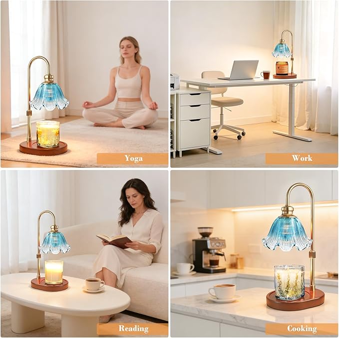 Banbanda Candle Warmer Lamp with Timer: Mothers Day Gifts,Birthday Gifts for Women, House Warming Gifts New Home Decor – Height Adjustable Candle Lamp
