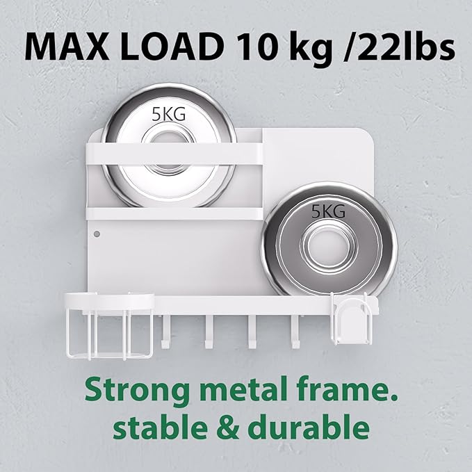Versatile Bedside Wall Organizer, Floating Bedside Shelves, Wall Mount Essential Accessories for Room Decor, Dorm, Makeup Organizer, Remote Control Holder，Night Stand