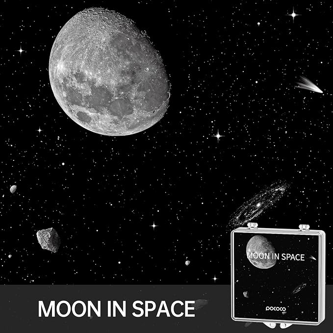 POCOCO Galaxy Projector + Moon and Stars Discs (6 Pieces)