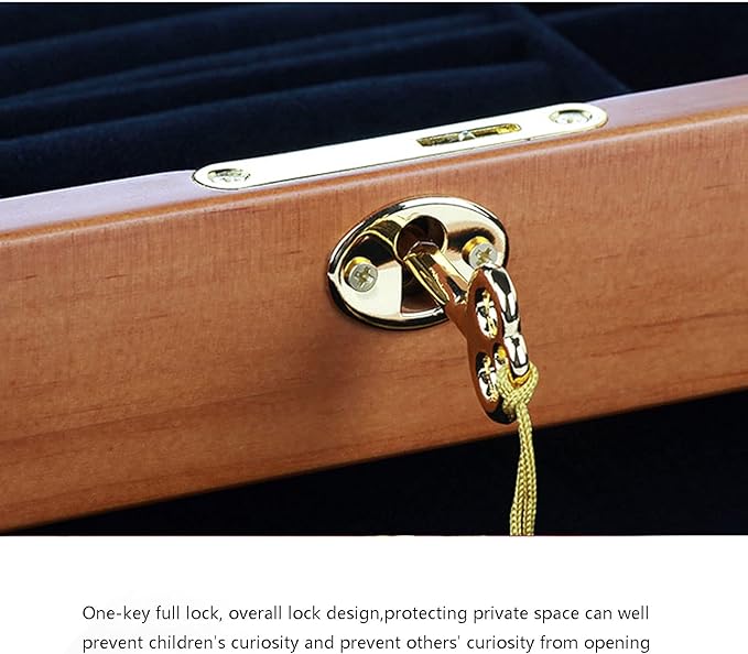 Jewelry storage box Makeup Organizers Jewelry Box,4 Drawers Storage Box Organizer Container with Lock for Rings, Necklaces, Earrings, Bracelets Jewelry Case