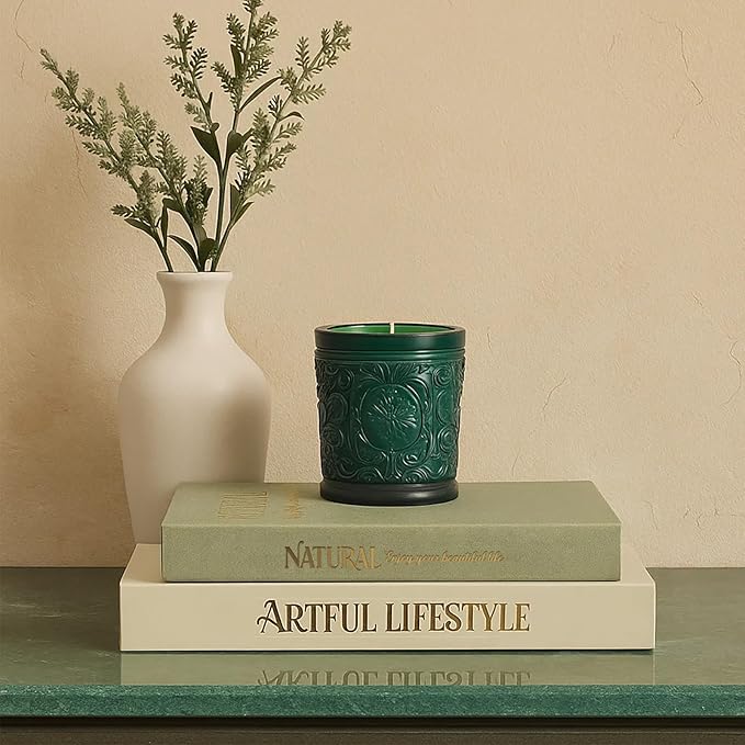 Aesthetic Decorative Books Set of 2 Linen Boxes Decorative Coffee Table Books Bookshelf Decor Fake Book Storage Box for Home Décor Accents Photo Storage Keepsake Box