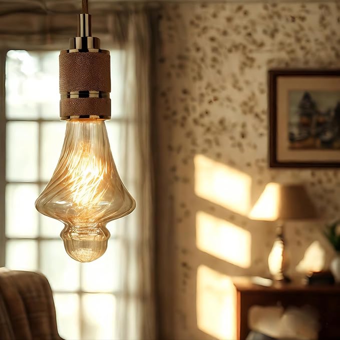 40 Watt Decorative Vintage LED Light Bulbs, Golden Hat 4W LED Filament Edison Bulb,2700K Oversized Warm Lights,Non-Dimmable E26 Lamp Base,1-Pack