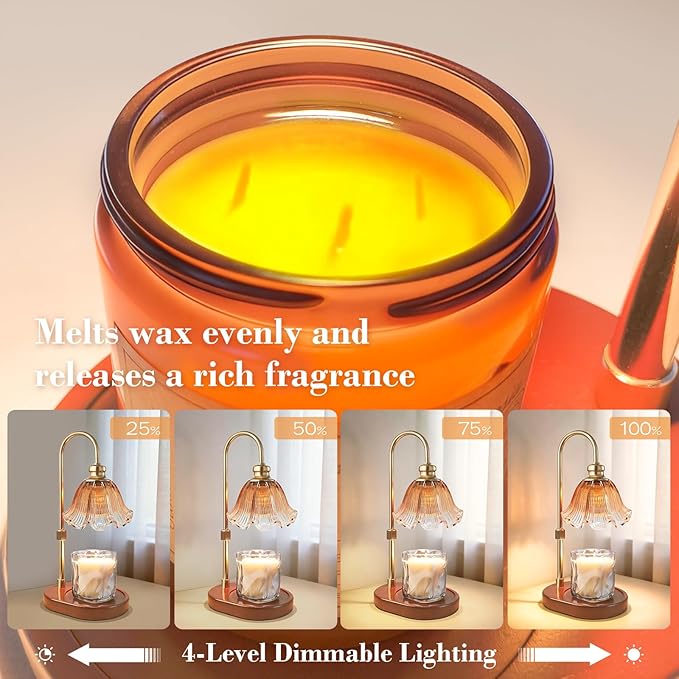 Banbanda Candle Warmer Lamp with Timer: Mothers Day Gifts,Birthday Gifts for Women, House Warming Gifts New Home Decor – Height Adjustable Candle Lamp