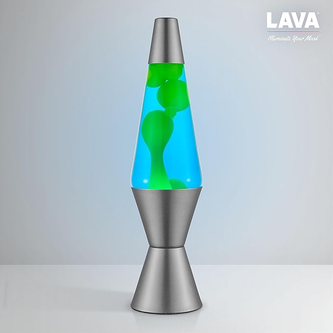 Lava® Lamp - 14.5" Deep Ocean - The Original Motion Light - Yellow/Green Wax and Blue Liquid - Item #2634 (Amazon Exclusive)
