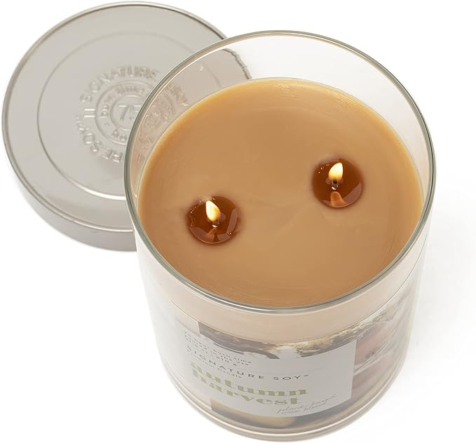 Signature Soy Lidded Autumn Harvest Scented Candle Extra Large Jar