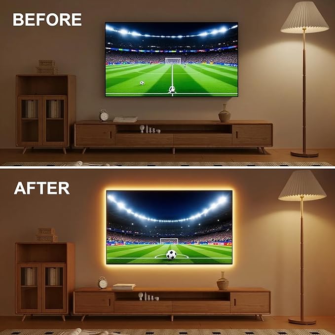 COB LED Strip Lights, 16.4Ft Dimmable White(2700K-6500K) LED Lights for Bedroom with RF Remote, 24V Ultra Bright 2800 LEDs High Density Under Cabinet Lighting for DIY TV LED Backlight Mirror Kitchen
