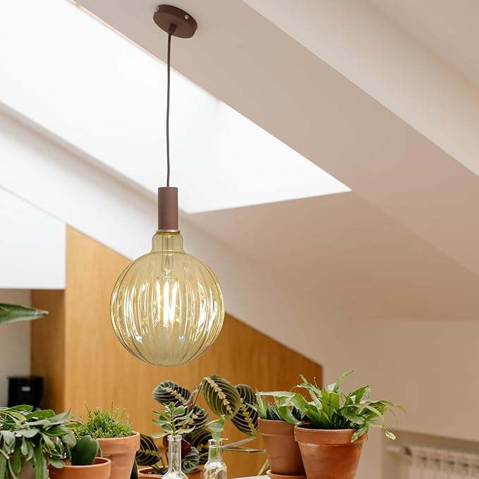 40 Watt Decorative Vintage LED Light Bulbs, Golden Melon 4W LED Filament Edison Bulb,2700K Oversized Warm Lights,Non-Dimmable E26 Lamp Base,1-Pack