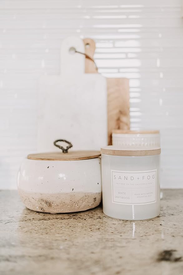 Sand + Fog Scented Candles - Pumpkin Harvest - Additional Scents and Sizes - 3 Wicks 100% Cotton Lead-Free - Luxury Air Freshening Jar Candles - Perfect Home Decor - 21 oz