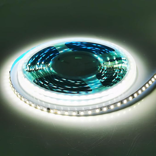 110V LED Strip Lights 120leds/m Flexible LED Tape, No Power Supply Needed (Clear White 6000K, 32.8FT), LED-STL120