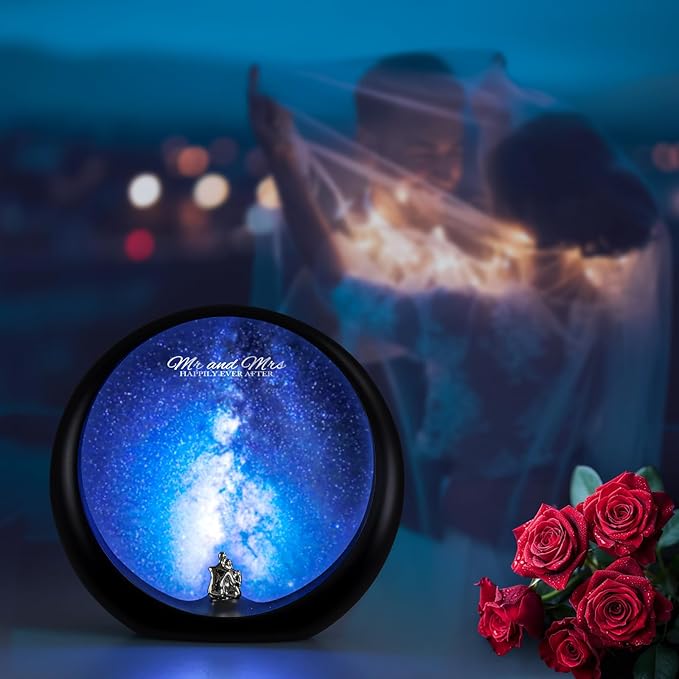 mamre Galaxy Space Nightsky Light Unique Anniversary Birthday Valentine’s Day Christmas Gift for Him/Her Snuggle Lovers Sitting Under The Milky Way