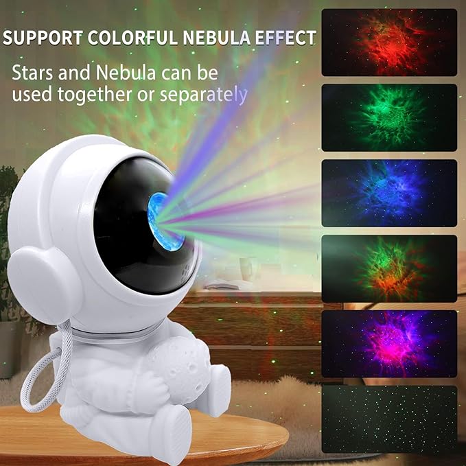 Astronaut Galaxy Projector LED Night Lights for Kids,Nebula Ceiling Lamp Star Light Nightlight Kids for Room Deco with Timer and Remote