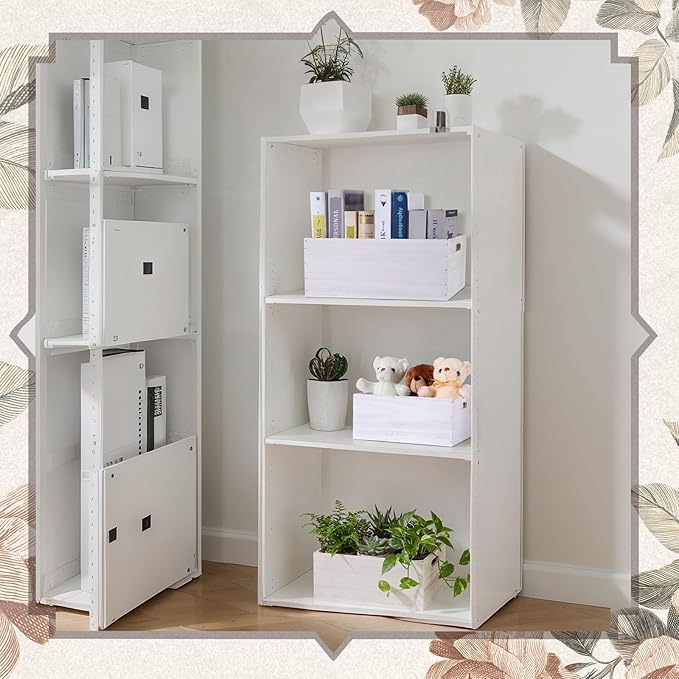 AceOrbit Set of 6 Wood Crates with Handles, Rustic Decorative Storage Boxes Distressed Wooden Nesting Display Baskets for Farmhouse, Wedding, Party Storage Display Supplies(Vintage White)
