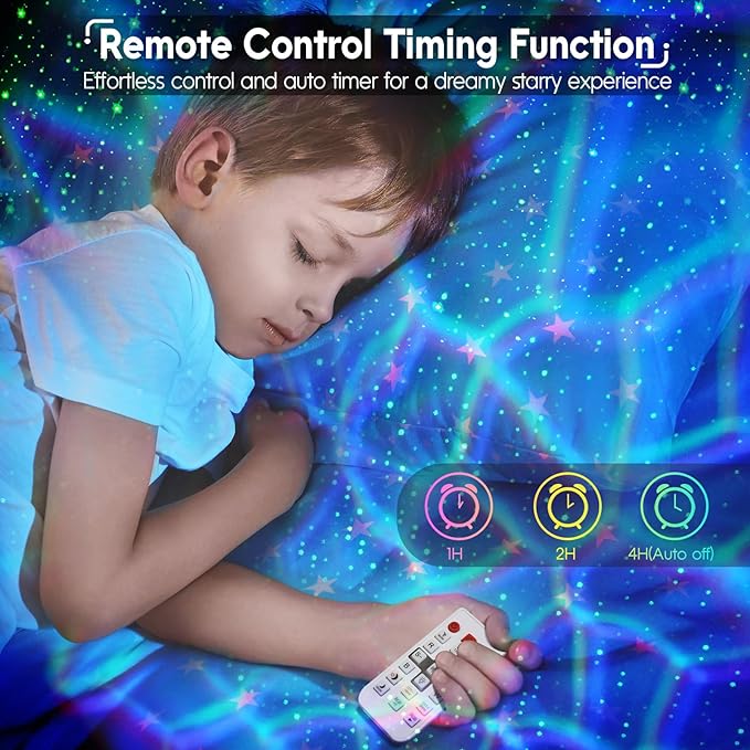 Rossetta Astronaut Galaxy Projector Night Light with Timer and Remote, Kids Adults Room Decor, Party, Gifts for Christmas, Birthdays