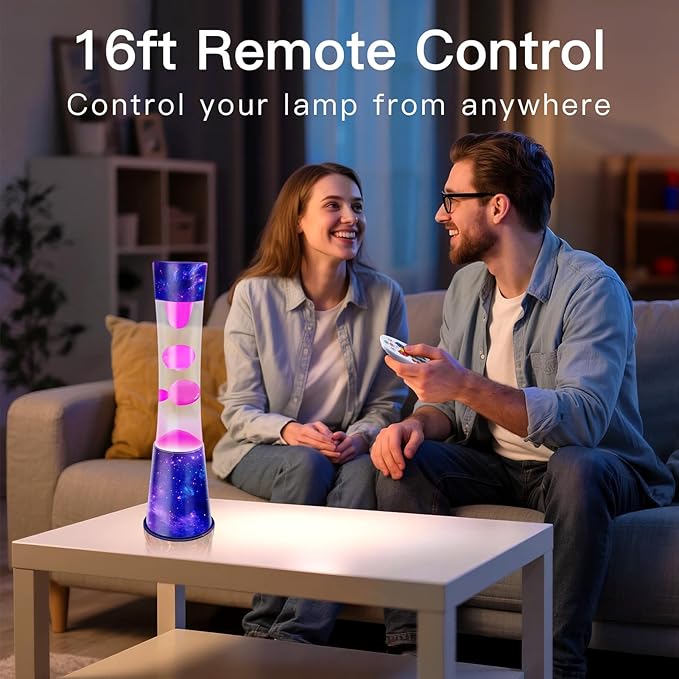 15.5-inch Liquid Motion LED Lamp,Color Changing Galaxy Lamp, Smart Timed Ambient Light with Remote Control, Dynamic Shadow Sleep Aid Lights, Christmas & Birthday Gift