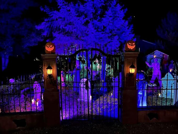 Hompavo 【Upgraded】 LED Flame Light Bulbs, 4 Modes Flickering Light Bulbs with Upside Down Effect, E26/E27 Flame Bulb for Halloween Christmas Party Patio Porch Home Indoor & Outdoor Decorations - 2