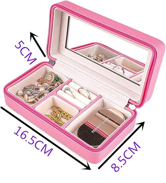 Jewellery Box Jewelry Box Logos Travel Comestic Jewelry Casket Organizer Makeup Storage Box Beauty Container Necklace Gift