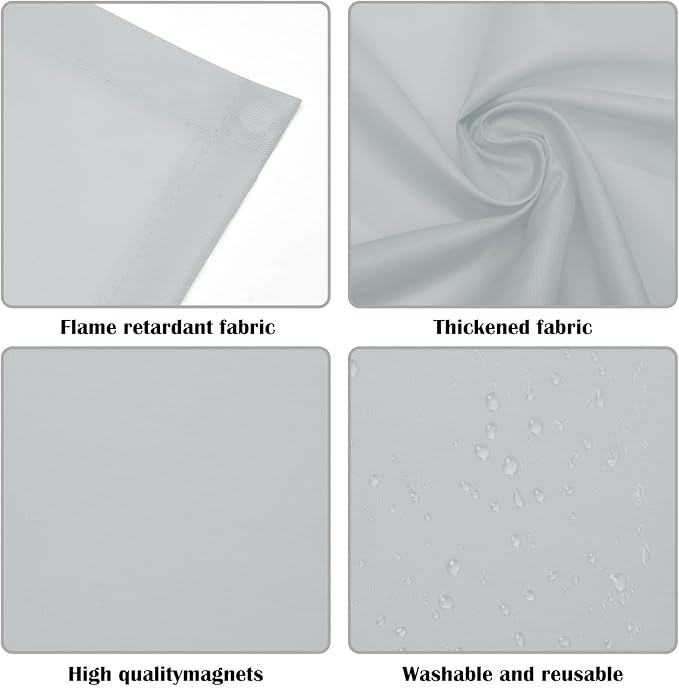 ANGSYLTH 2 Pcs Fluorescent Light Covers - 4 x 2 Feet Covers for Ceiling Lights, Magnetic Light Filters for Classroom, Office, Hospitals, Home