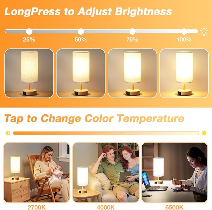 Light Therapy Lamp 10000 Lux, Sun Lamp with Remote Control, 3 Color Temperature & Stepless Dimming, Happy Sunlight Lamp, Daylight Lamp for Home, Office, Decoration Use As Lift Mood, Happy Life