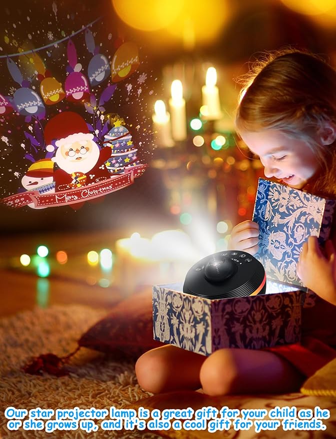 Galaxy Projector - 13 in 1 Star Projector Planetarium Dynamic Meteor & RGBCW Dynamic Effects with Timer&180° Adjustable Bracket, 13 HD Image Film Discs Star Night Light Projector for Bedroom/Christmas