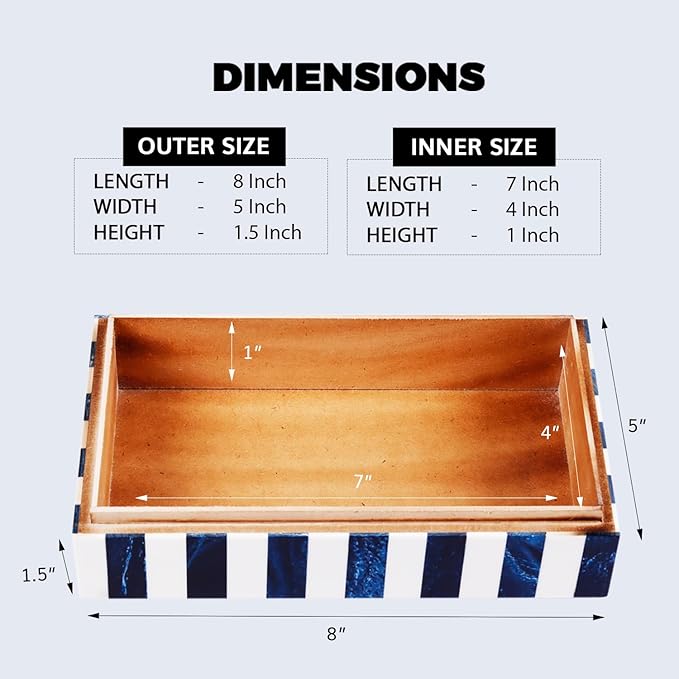 Handicrafts Home Decorative Keepsake Box 8x5 – Small Organizer Box with Lid, Boho Decorative Storage, Retro Memory Box, Unique Coffee Table Décor, Jewelry or Trinket Box, Modern Shelf Decorative Box