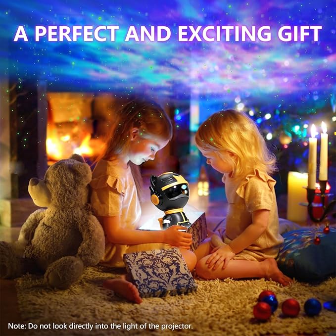 Start Projector-8 Colors Northern Light,Starry Nebula Ceiling LED Lamp, Robot Astronaut Galaxy Projetor with Remote,Galaxy Projector for Kids Room Decor Aesthetic,Star Projector for Bedroom