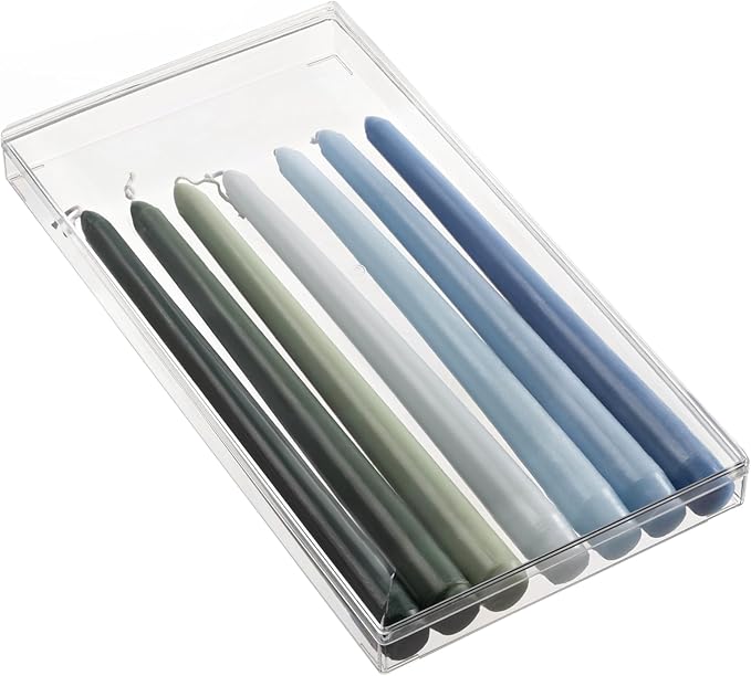 Hammont Acrylic Box - Party Favor Gift Boxes - Clear Cube with Rounded Edges for Gifts, Weddings, Treats, Candies & Accessories - Square Home Storage Boxes | 12.2” x 6.5” x 1.57” (6 Pack)