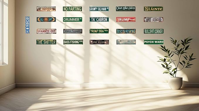 Vintage Irish Slainte Cheers Metal Sign 4x16 In Retro Beer Wall Decor For Man Cave Bar And Home Metal Outdoor Decor