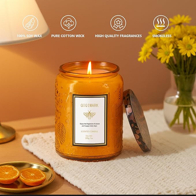 Mother’s Day Candles Gift Set for Mom, Natural Soy Wax Scented Jar Candles 6-Pack, Aromatherapy Candles for Home, 42oz 300 Hours Long Lasting, Gifts for Women